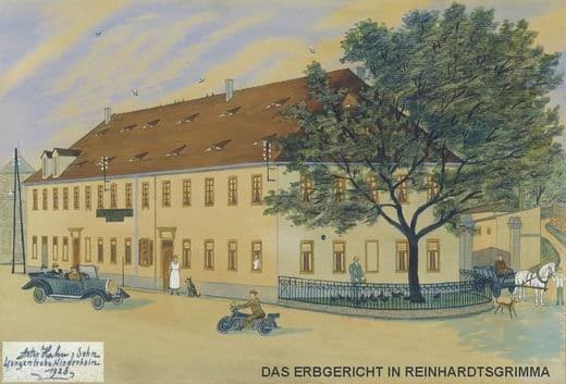 Historische Ansicht des Erbgerichts von 1928
