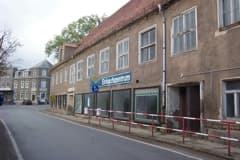 Arbeiten am Dach des Erbgerichts
