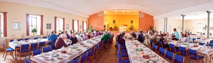 Der große Saal des Erbgerichts