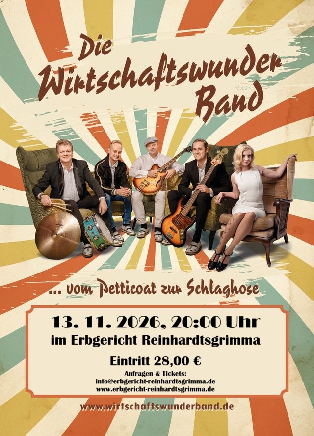 Plakat: Wirtschaftswunder-Band